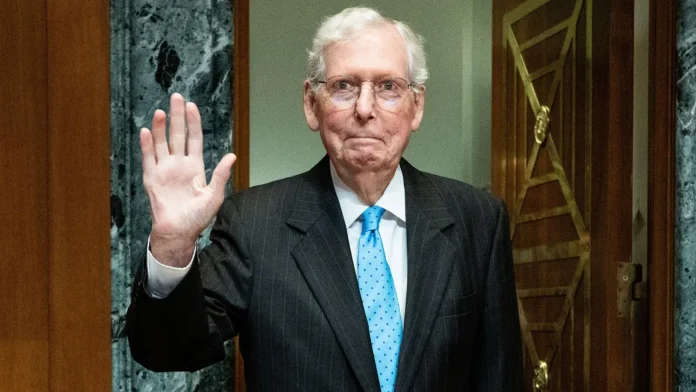 A photo of Sen. Mitch McConnell.